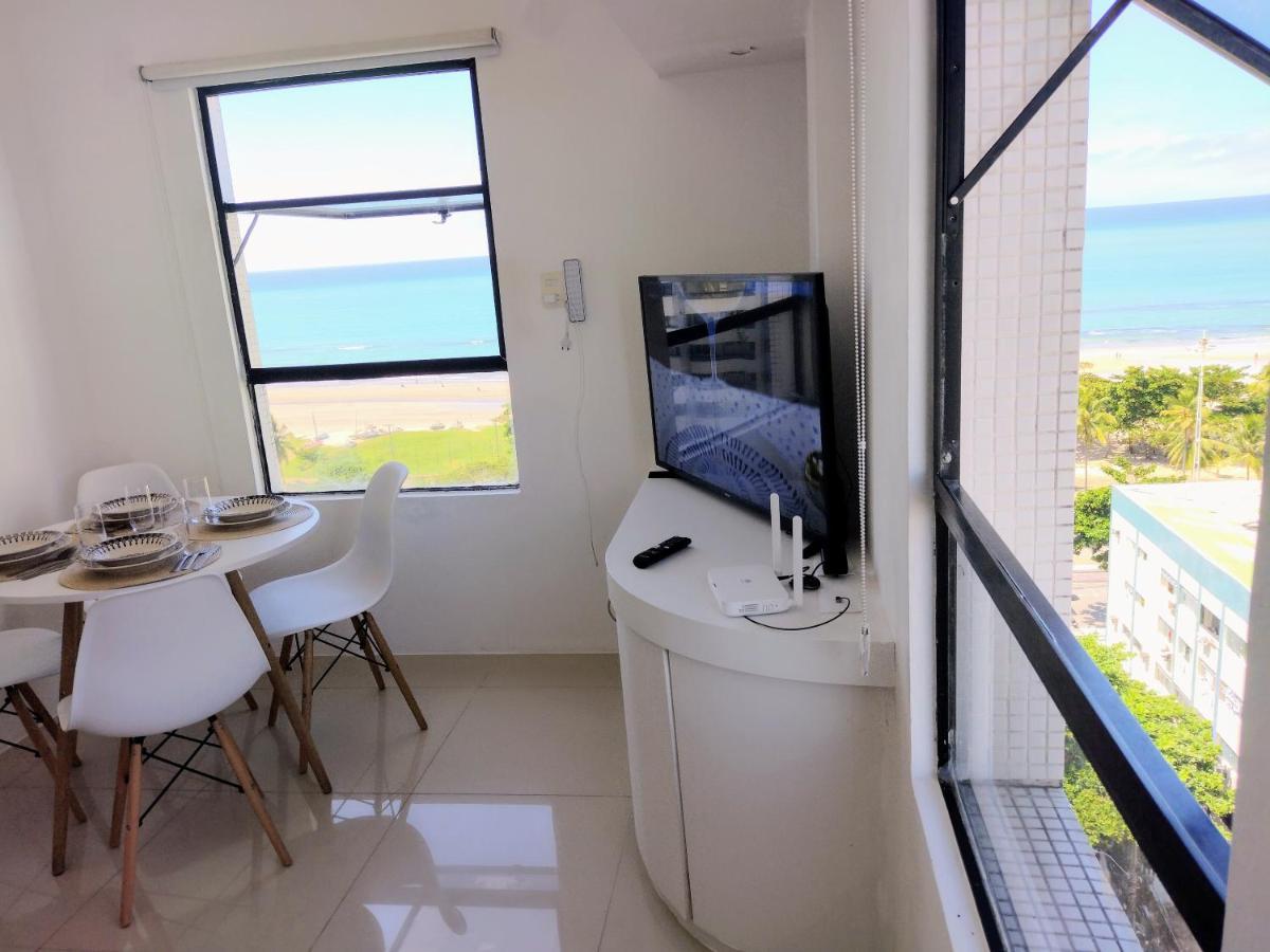 Apto De Frente Para O Mar, Piscina Na Cobertura 헤시피 외부 사진