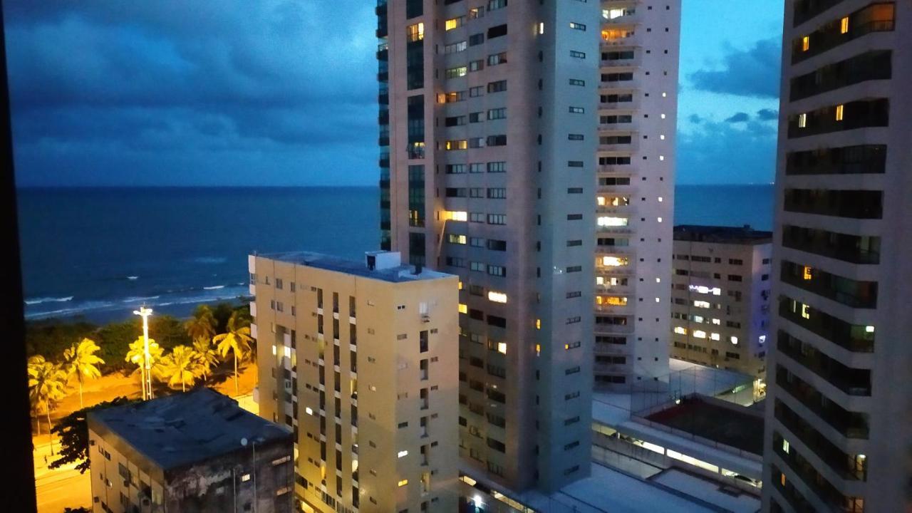 Apto De Frente Para O Mar, Piscina Na Cobertura 헤시피 외부 사진