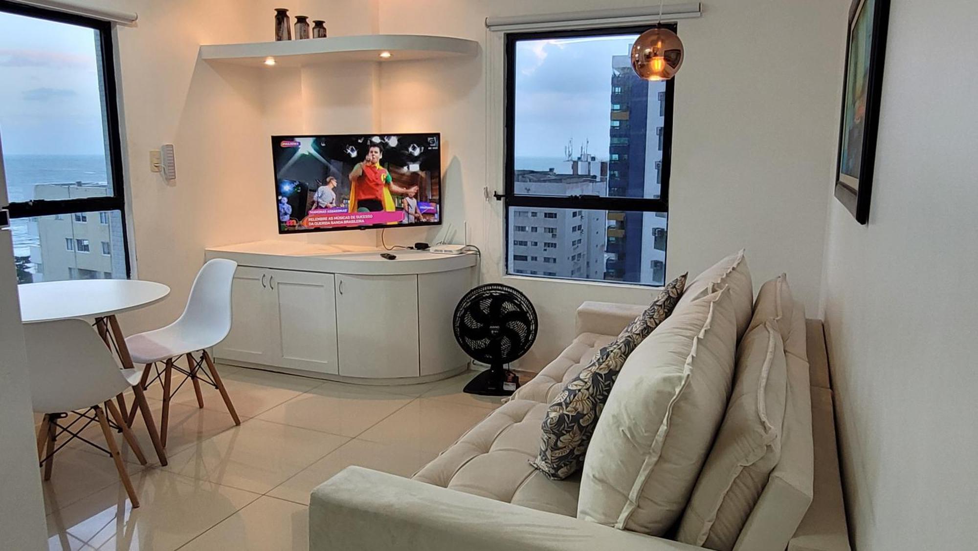Apto De Frente Para O Mar, Piscina Na Cobertura 헤시피 외부 사진